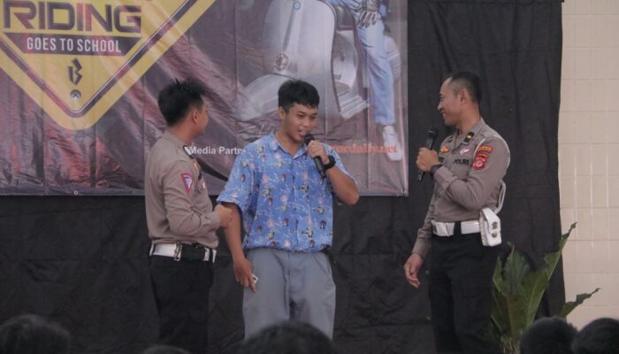 Peduli Keselamatan Berkendaraan, Ini yang Dilakukan Brigez Bogor Raya di Sekolah Regina Pacis