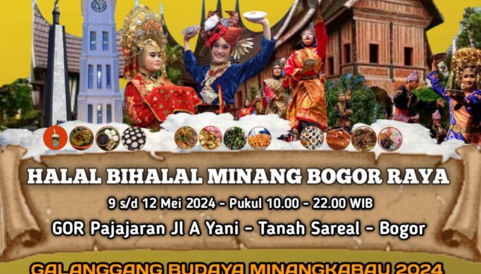 Halal Bihalal Minang Bogor Raya Bakal Hadirkan Ratusan Aneka Kuliner dan Seni Budaya Khas Minang di GOR Pajajaran Bogor