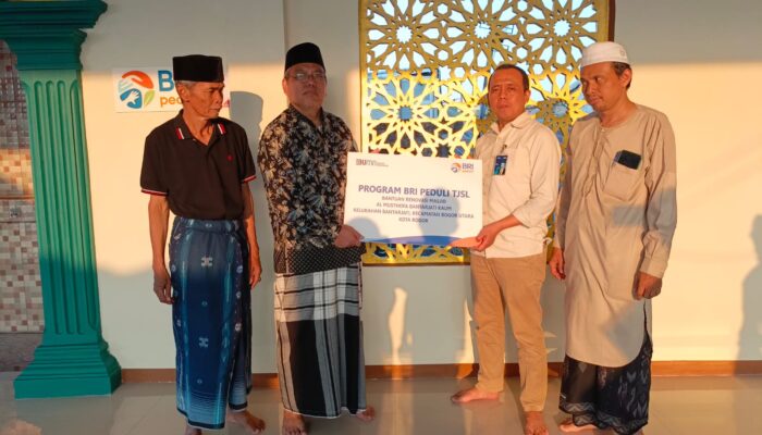 BRI Bogor Pajajaran Salurkan TJSL Pembangunan Perluasan Masjid Al-Musthofa