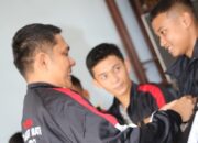 Beri Dukungan Moril, Pembina Porbikawa Abetnego Tarigan Lakukan Pelepasan Atlet Karate Karo
