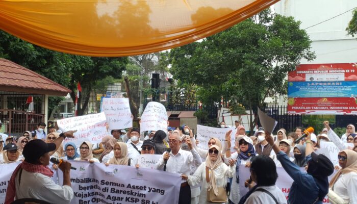Massa Aksi KSP SB Berunjuk Rasa di PN Bogor: ” Jangan Rampas Hak Kami “