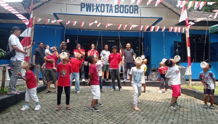 Antusiasme Keluarga Besar PWI Kota Bogor dalam Merayakan HUT RI ke-79 dengan Beragam Lomba