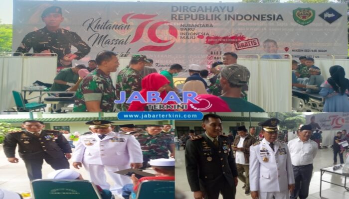 Kodim 0621 Kab. Bogor Peringati HUT RI Ke -79 Dengan Bakti Sosial