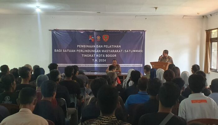 Satpol PP Kota Bogor Dorong Profesionalisme Satlinmas Lewat Pembinaan di Tanah Sareal