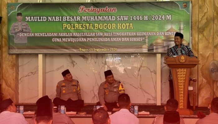 Refleksi Keagamaan dan Kebersamaan: Polresta Bogor Kota Gelar Peringatan Maulid Nabi Muhammad SAW
