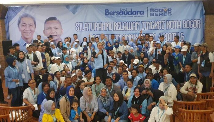 Ratusan Relawan Bogor Bersaudara Deklarasi Dukungan untuk Dedie Rachim dan Jenal Mutaqin di Pilwalkot 2024
