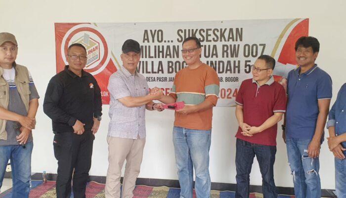 Usman Sinambela Terpilih Sebagai Ketua RW 007 Villa Bogor Indah 5, Warga Antusias Sambut Pemimpin Baru