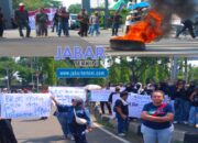 Unjuk Rasa Bersama HMI Dan Masyarakat Kab. Bogor di Depan Kantor Bupati