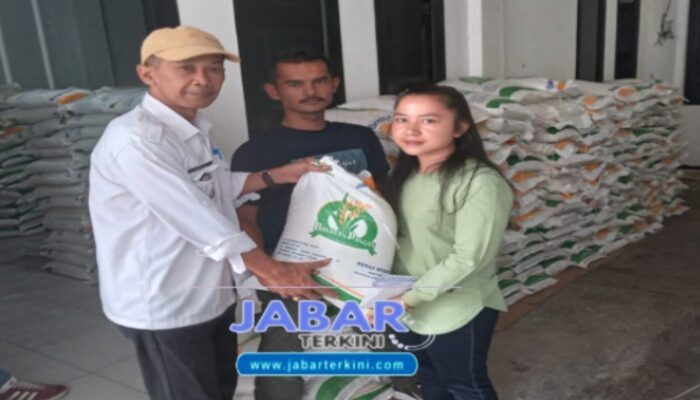 Pembagian Bantuan Beras Bulog 10 Kg Di Desa Cibeureum Kecamatan Cisarua