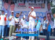 Calon Bupati Bogor Rudy Susmanto Hadiri Senam Bersama Dan Gebyar UMKM Kecamatan Sukaraja
