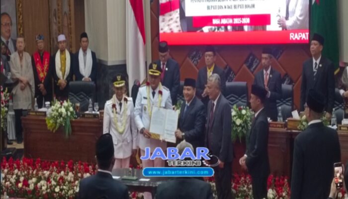 Serah Terima Jabatan Dan Penyampaian Pidato Sambutan Bupati Bogor Periode Tahun 2025 – 2030, DPRD Kab.Bogor Adakan Rapat Paripurna