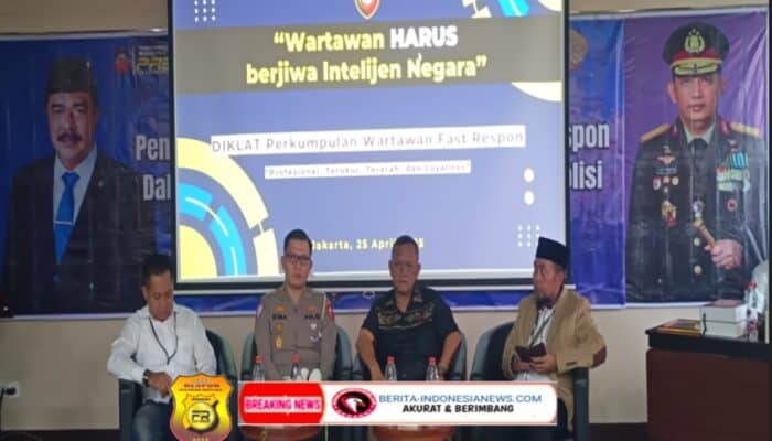 Bareskrim Mabes Polri Berikan Materi Kepada Peserta Diklat Fast Respon Terkait Pemberitaan Yang Akurat Dan Positif