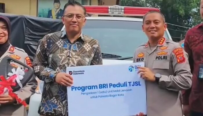 BRI BO Pajajaran Kota Bogor Rayakan HUT Ke‑130 dengan Sumbangkan Mobil Jenazah untuk Polresta