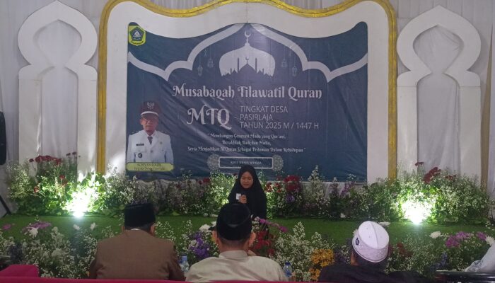 Pemdes Pasir Laja Gelar MTQ Ke -2 Tingkat Desa, Peserta Tunjukkan Bakat Terbaik