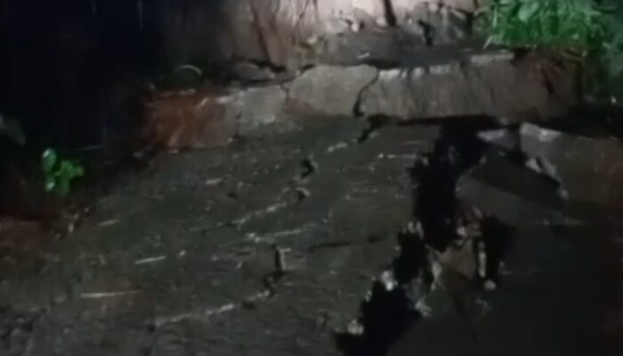 Baru Terjadi, Pergeseran Tanah di Malingping Putuskan Jalan Warga
