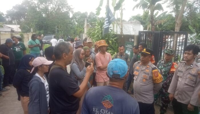 Eksekusi Lahan PT PMC di Sukaluyu Berlangsung Kondusif Meski Sempat Ramai