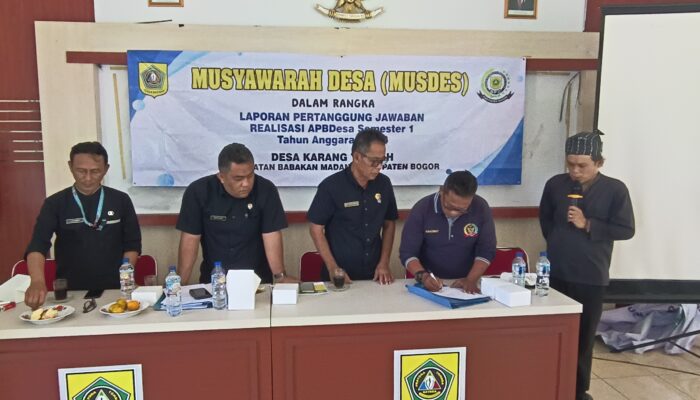 Keterbukaan Anggaran: Desa Karang Tengah Paparkan Realisasi APBDesa Semester I Tahun 2026