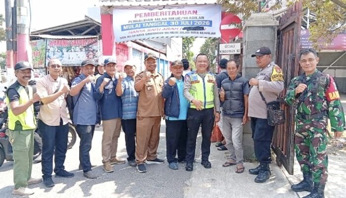 Atasi Macet di Raya Sawangan, Akses Depan Gang Duren Resmi Jadi Satu Arah