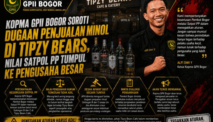 Sidak Temukan Puluhan Botol Miras di Tipzy Bears, Dugaan Tebang Pilih Penegakan Hukum Disorot
