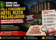 KOPMA GPII Bogor Soroti Hotel Rizen Padjadjaran yang Berulang Jadi Lokasi Kegiatan DINKUKMDAGIN, Ada Apa dengan Pola Belanja APBD?